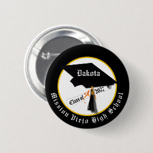 Badge Rond 5 Cm Diplôme de fin d'études Promotion 2027