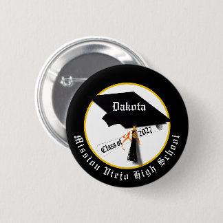 Badge Rond 5 Cm Diplôme de fin d'études Promotion 2027