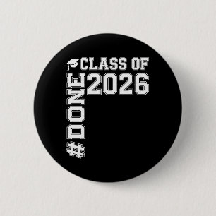 Badge Rond 5 Cm Diplômé de la promotion 2026 Diplômé 26 Remise des