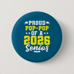 Badge Rond 5 Cm Diplômé de la promotion d'année fier Pop