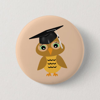Badge Rond 5 Cm Diplômé de Smart Owl