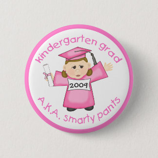 Badge Rond 5 Cm Diplômé/obtention du diplôme de jardin d'enfants