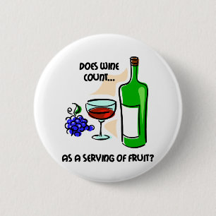 Badge Rond 5 Cm Dire drôle d'humour de vin