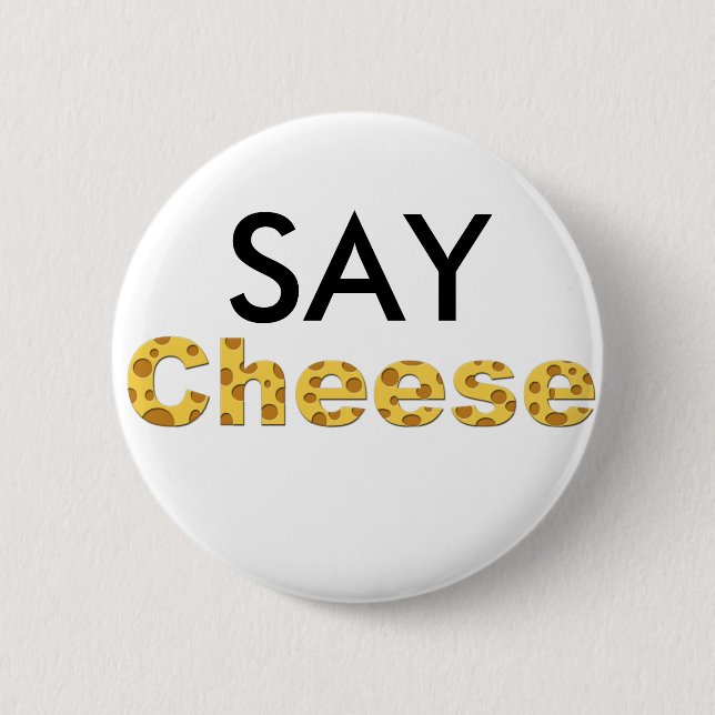 Badge Rond 5 Cm dire fromage (Devant)