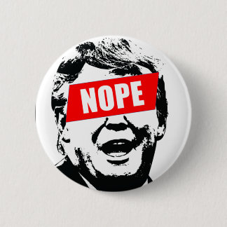 Badge Rond 5 Cm Dire "Non" à Trump