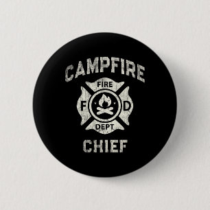 Badge Rond 5 Cm Directeur de camp d'été de randonnée Chef de camp