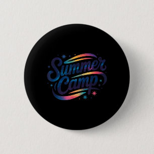 Badge Rond 5 Cm Directeur de camp d'été spatial Copains de camping
