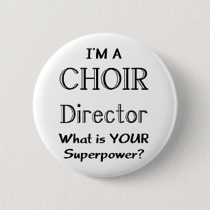 Badge Rond 5 Cm Directeur de chorale