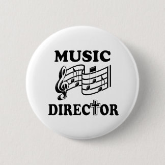 BADGE ROND 5 CM DIRECTEUR DE LA MUSIQUE DE L'ÉGLISE