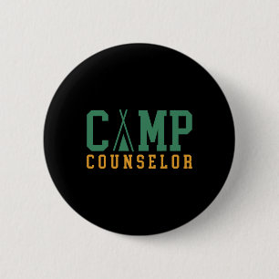 Badge Rond 5 Cm Directeur du personnel d'animateur de camp d'été d