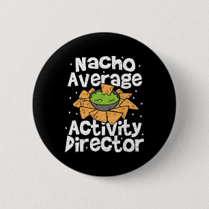 Badge Rond 5 Cm Directeur Nacho Directeur d'activité moyenne - Cin