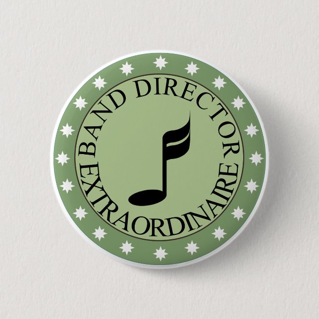Badge Rond 5 Cm Directrice Button de fanfare (Devant)