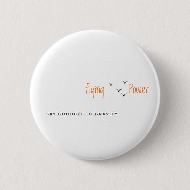 Badge Rond 5 Cm Dis adieu au bouton de gravité (Devant)