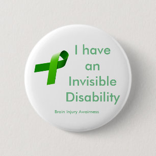 Badge Rond 5 Cm Disablility invisible