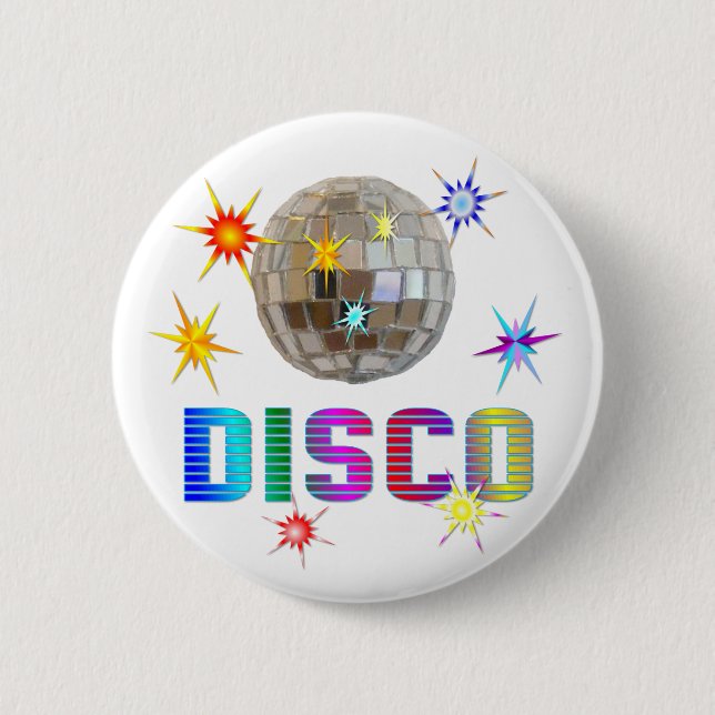 Badge Rond 5 Cm Disco (Devant)
