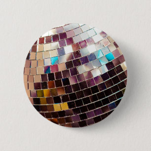 Badge Rond 5 Cm Disco Ball