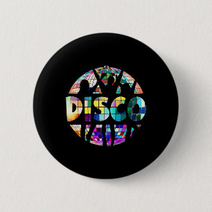 Badge Rond 5 Cm Disco Drôle les années 70 thème Vintage Danser les