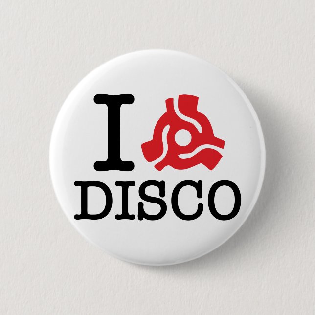 Badge Rond 5 Cm Discothèque de l'adaptateur I 45 (Devant)