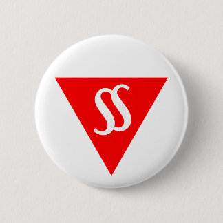 Badge Rond 5 Cm Discours dans le bouton Silence Plain