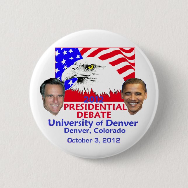 Badge Rond 5 Cm Discussion présidentielle (Devant)
