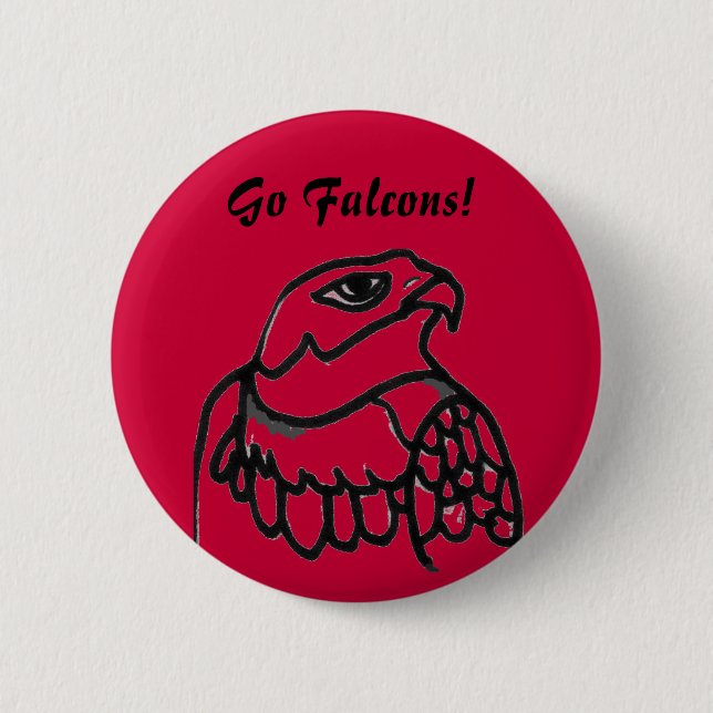 Badge Rond 5 Cm Disparaissent les Falcons ! Bouton (Devant)