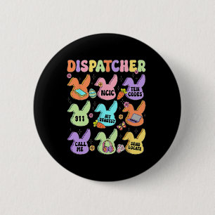 Badge Rond 5 Cm Dispatcher Pâques Lapin Mignon Coquette Cowgirl Es