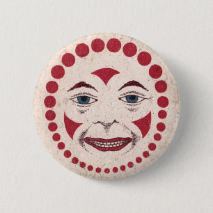 Badge Rond 5 Cm Disque clown Vintage