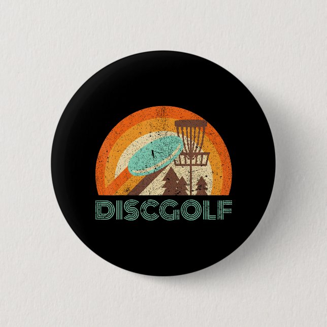 Badge Rond 5 Cm Disque Golf Funny Frisbee Disque Golf (Devant)