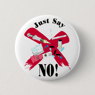 Badge Rond 5 Cm Dites NON