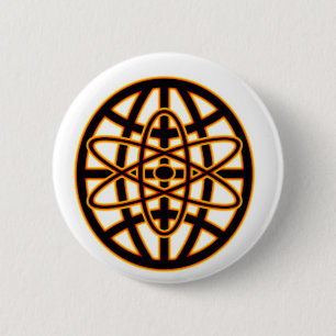 Badge Rond 5 Cm "Dites non à nucléaire " *