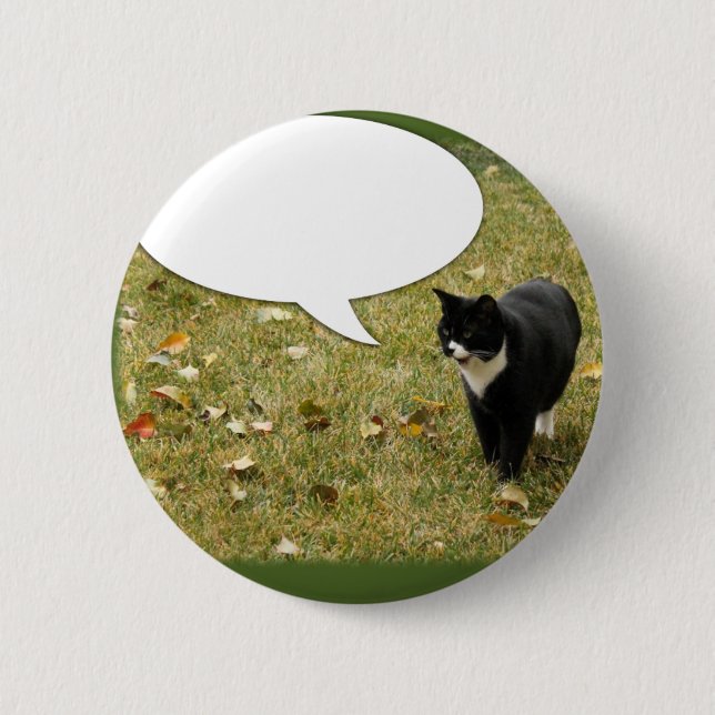 Badge Rond 5 Cm Dites quelque chose Kitty (Devant)