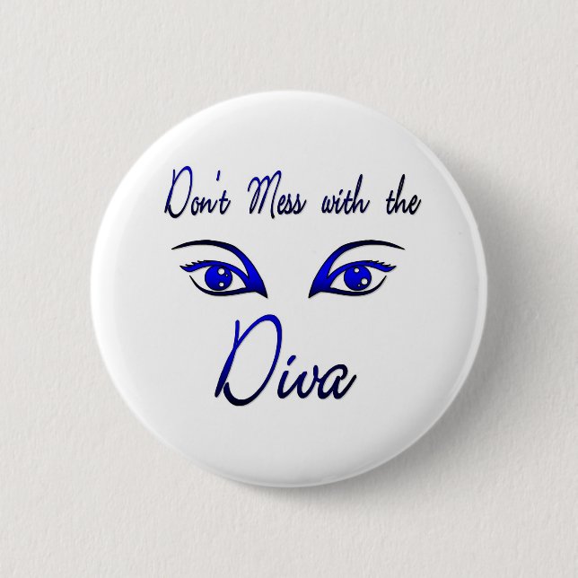 Badge Rond 5 Cm Diva ! (Devant)