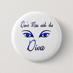 Badge Rond 5 Cm Diva !