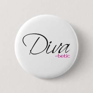 Badge Rond 5 Cm Diva-betic
