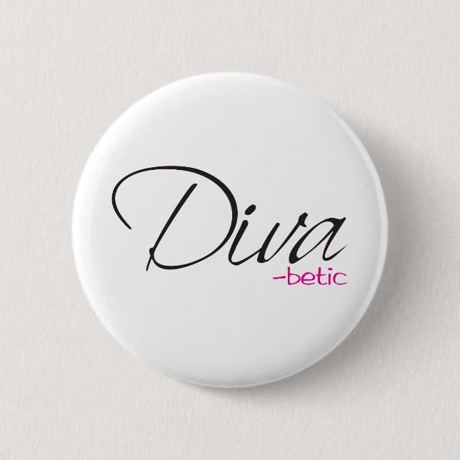 Badge Rond 5 Cm Diva-betique (Devant)