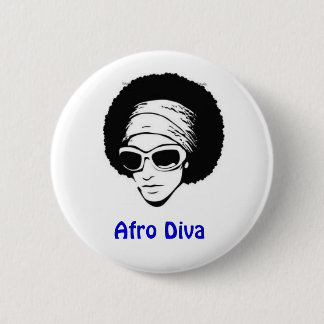 Badge Rond 5 Cm Diva d'Afro