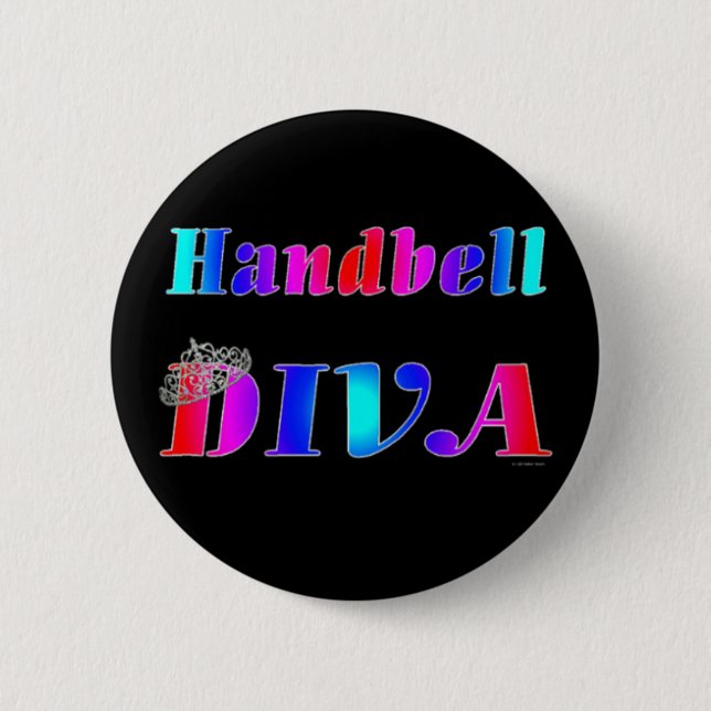 Badge Rond 5 Cm Diva de clochette (Devant)