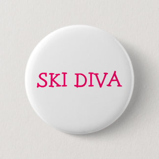 Badge Rond 5 Cm Diva de ski