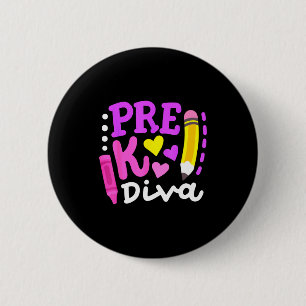 Badge Rond 5 Cm diva pré-maternelle drôle bienvenue aux enseignant
