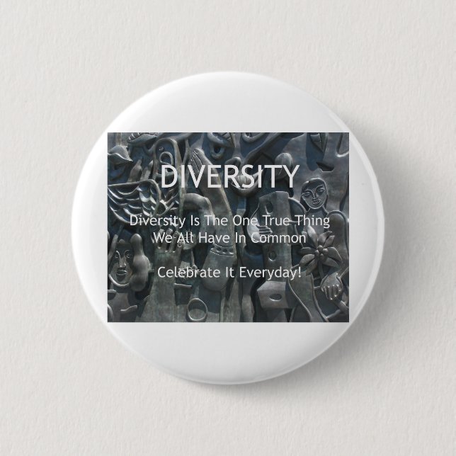 Badge Rond 5 Cm Diversité (Devant)