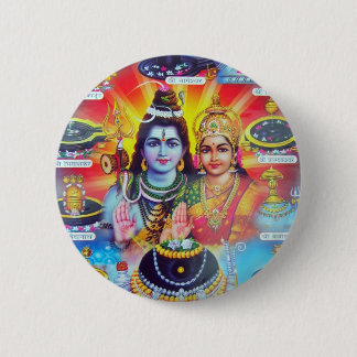 BADGE ROND 5 CM DIVINITÉS MAGIQUES D'HINDOUISME