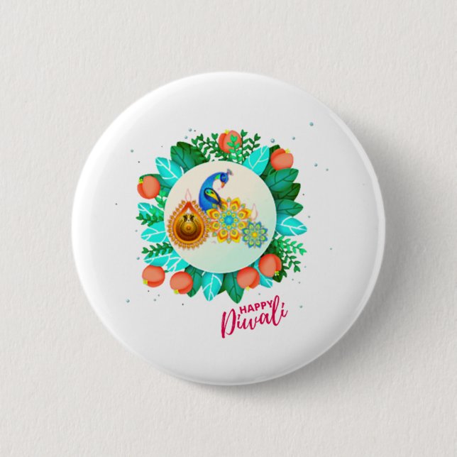 BADGE ROND 5 CM DIWALI (Devant)