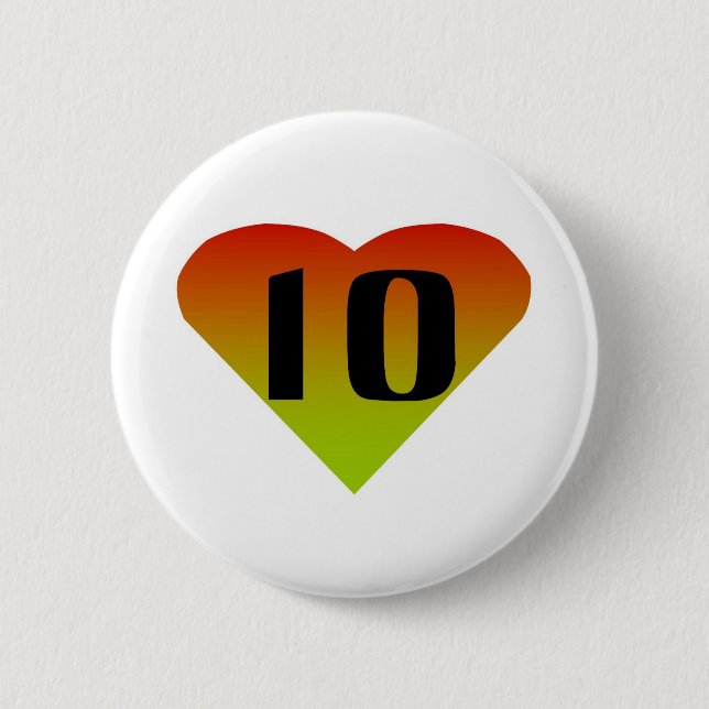 Badge Rond 5 Cm Dix (Devant)