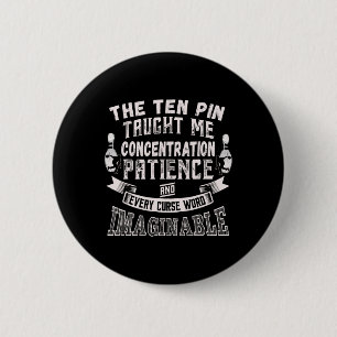 Badge Rond 5 Cm Dix Épingles M'A Appris Chaque Mot Maléfique Homme