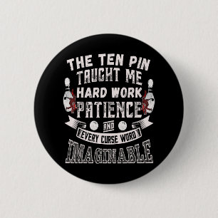Badge Rond 5 Cm Dix Épingles M'A Appris Chaque Mot Maléfique Homme