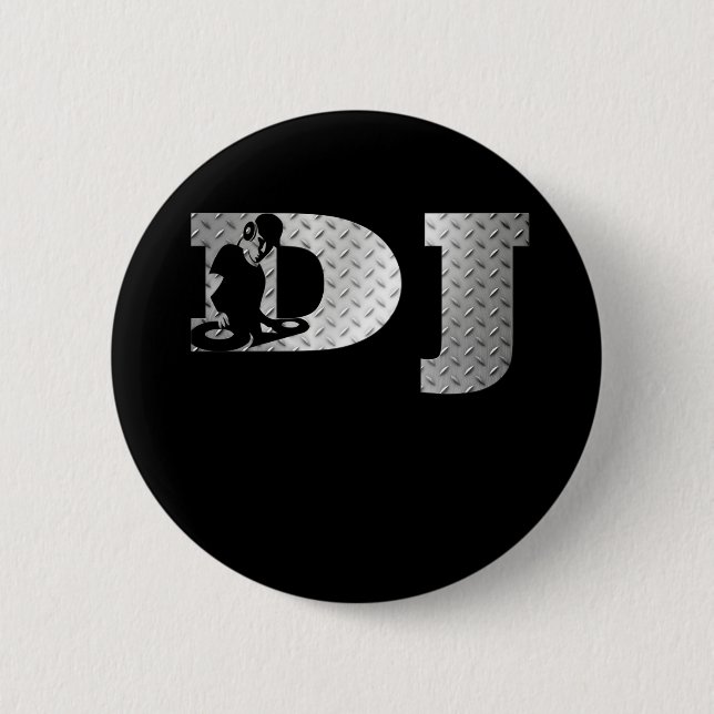 Badge Rond 5 Cm Dj (Devant)