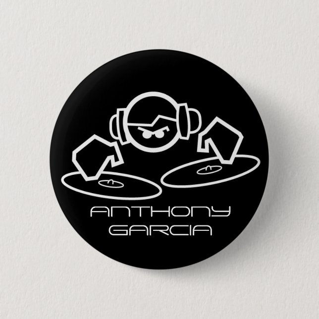 Badge Rond 5 Cm dj, ANTHONY GARCIA (Devant)
