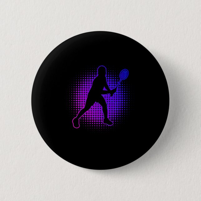 Badge Rond 5 Cm Dminton Player Dminton Women's Squash Shuttle (Devant)