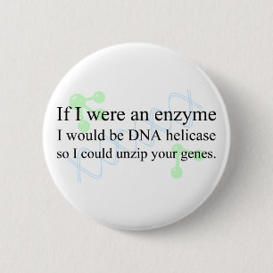 Badge Rond 5 Cm "DNA Helicase"