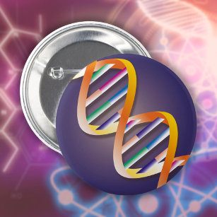 Badge Rond 5 Cm DNA Spotlight Medical Science